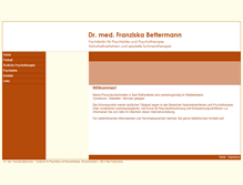 Tablet Screenshot of praxis-bettermann.de